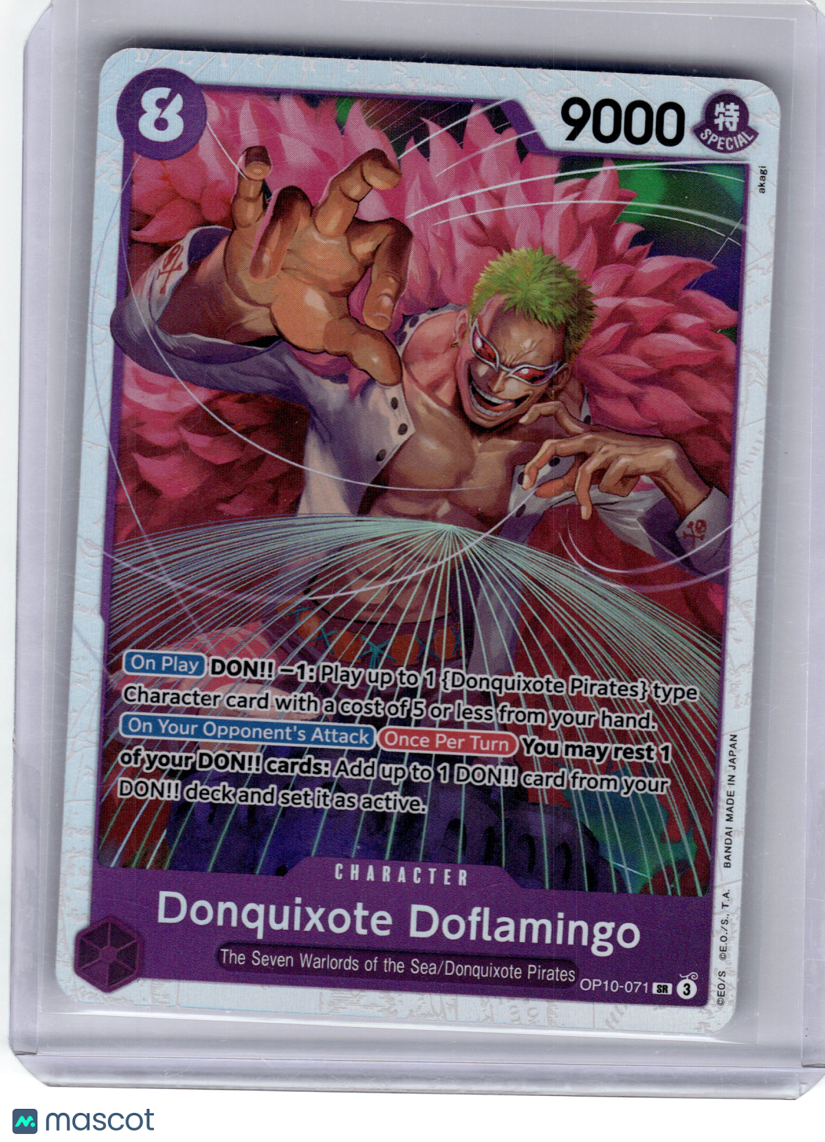 2024 One Piece CCG—Donquixote Doflamingo #OP10-071 Royal Blood—Secret Rare Foil