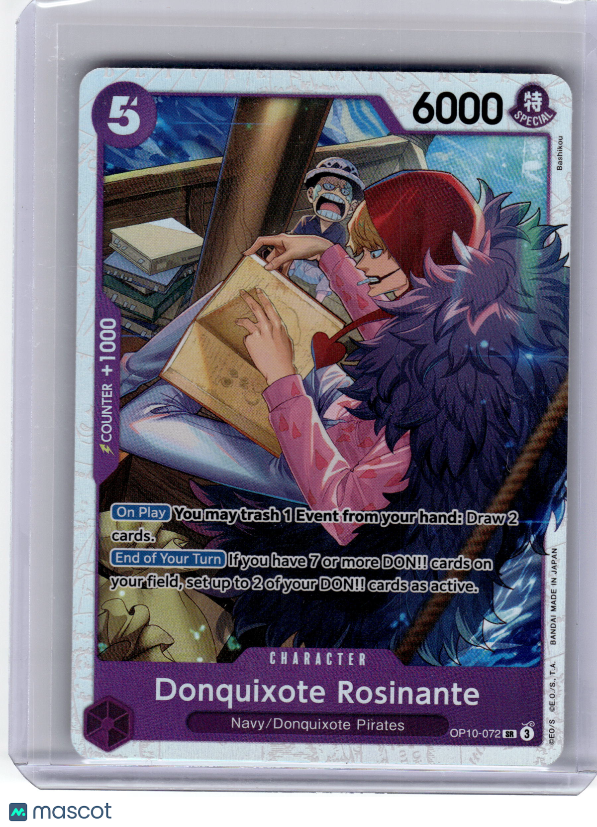 2024 One Piece CCG—Donquixote Rosinante #OP10-072 Royal Blood—Secret Rare Foil