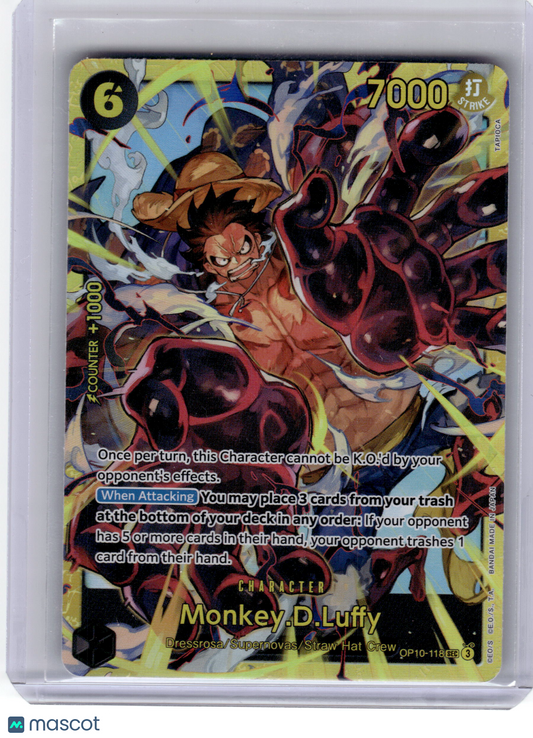 2023 One Piece CCG—Monkey D. Luffy #OP10-118 Royal Blood—Secret Rare Holofoil