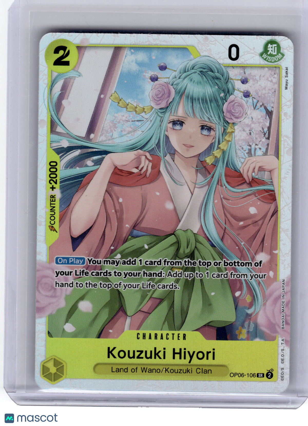 2024 One Piece CCG—Kouzuki Hiyori #OP06-106 Wings of the Captain—Rare Foil