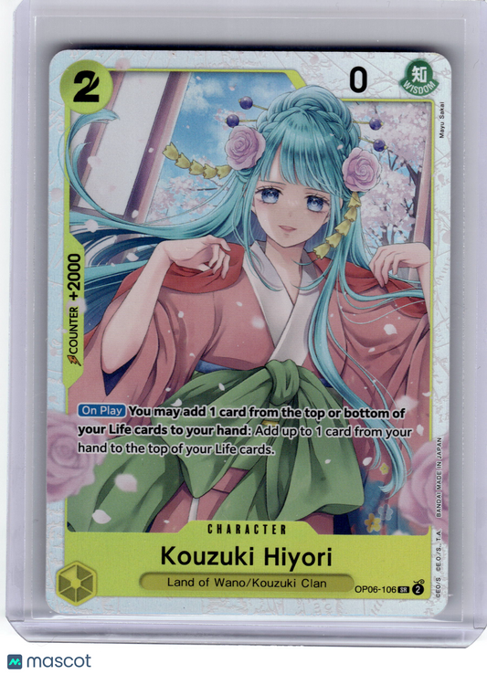 2024 One Piece CCG—Kouzuki Hiyori #OP06-106 Wings of the Captain—Secret Rare