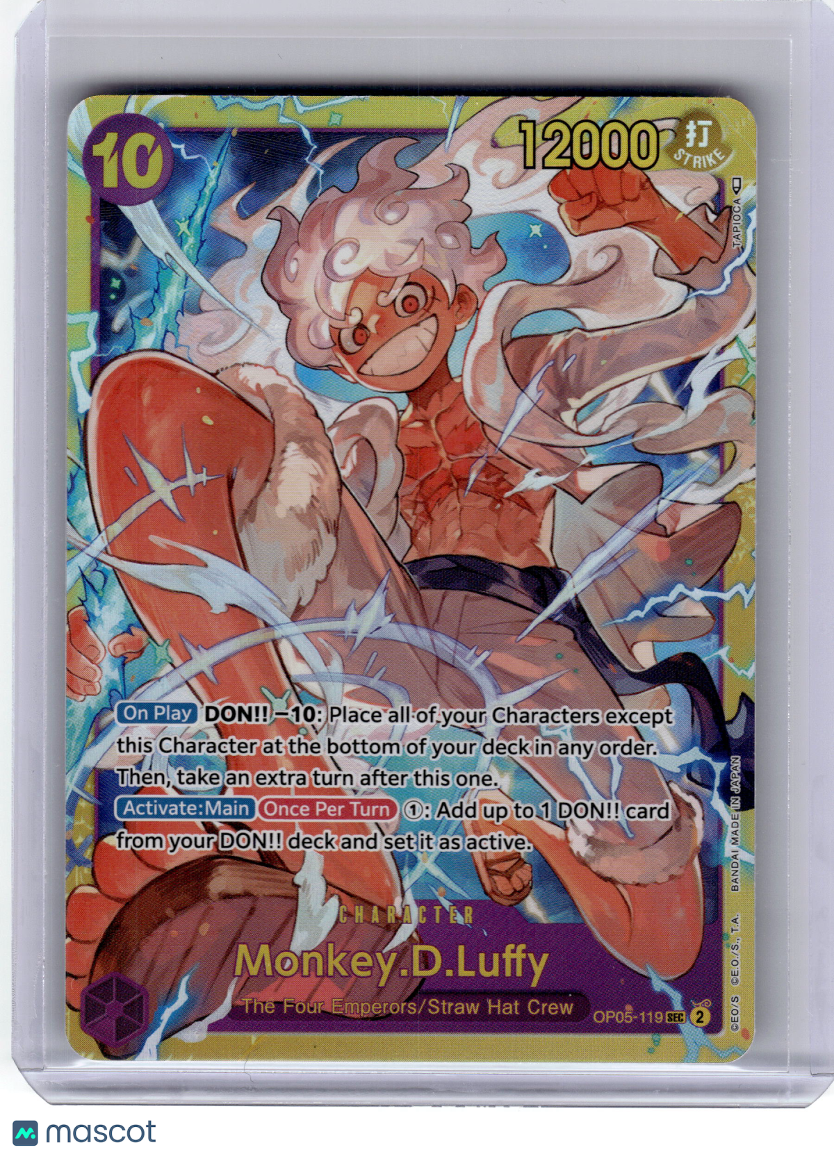 2024 One Piece CCG—Monkey D. Luffy #OP05-119 Awakening of the New Era—SR Foil