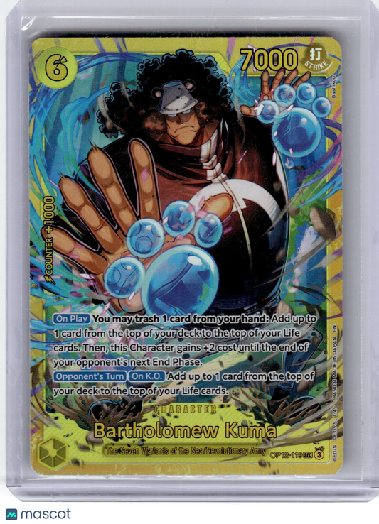2025 One Piece CCG—Bartholomew Kuma #OP12-119 Legacy of the Master—SEC Holofoil