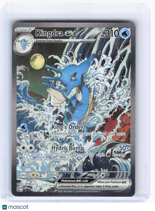 2024 Pokemon—Kingdra EX #131 Scarlet & Violet—Black Star Promo Holo