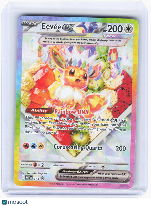 2025 Pokemon—Eevee EX #174 Scarlet & Violet—Black Star Promo Holo