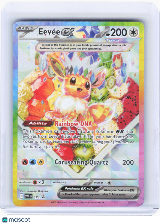 2025 Pokemon—Eevee EX #174 Scarlet & Violet—Black Star Promo Holo
