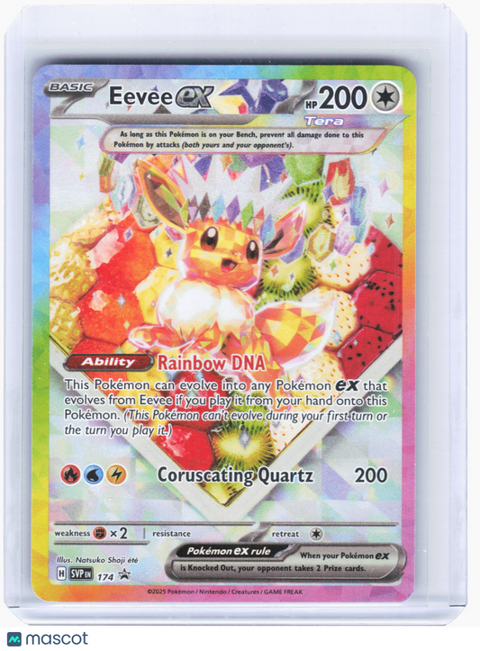 2025 Pokemon—Eevee EX #174 Scarlet & Violet—Black Star Promo Holo