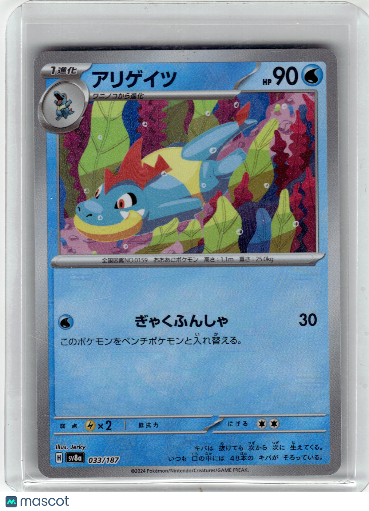 2024 Pokemon—Feraligatr #33 Sv8a: Terastal Fest Ex—Common Japanese (Masterball)