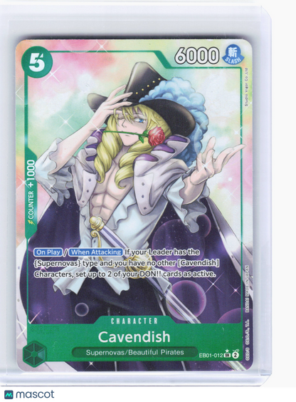 2023 One Piece—Cavendish #EB01-012 Memorial Collection—Super Rare Alt Art