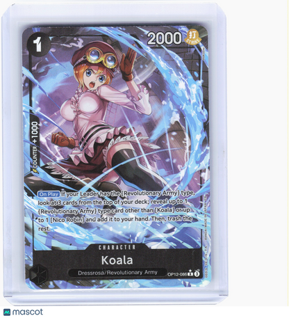 2025 One Piece—Koala #OP12-086 Legacy of the Master—Rare Foil Alt Art