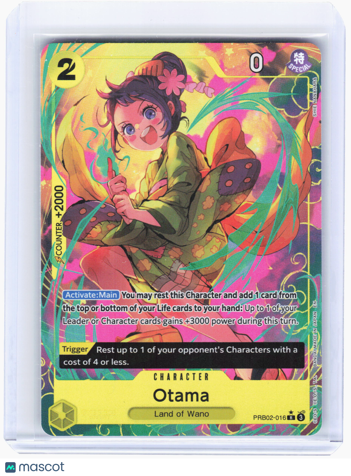 2025 One Piece—Otama #PRB02-016 The Best Vol. 2 (Premium)—Rare Foil Alt Art