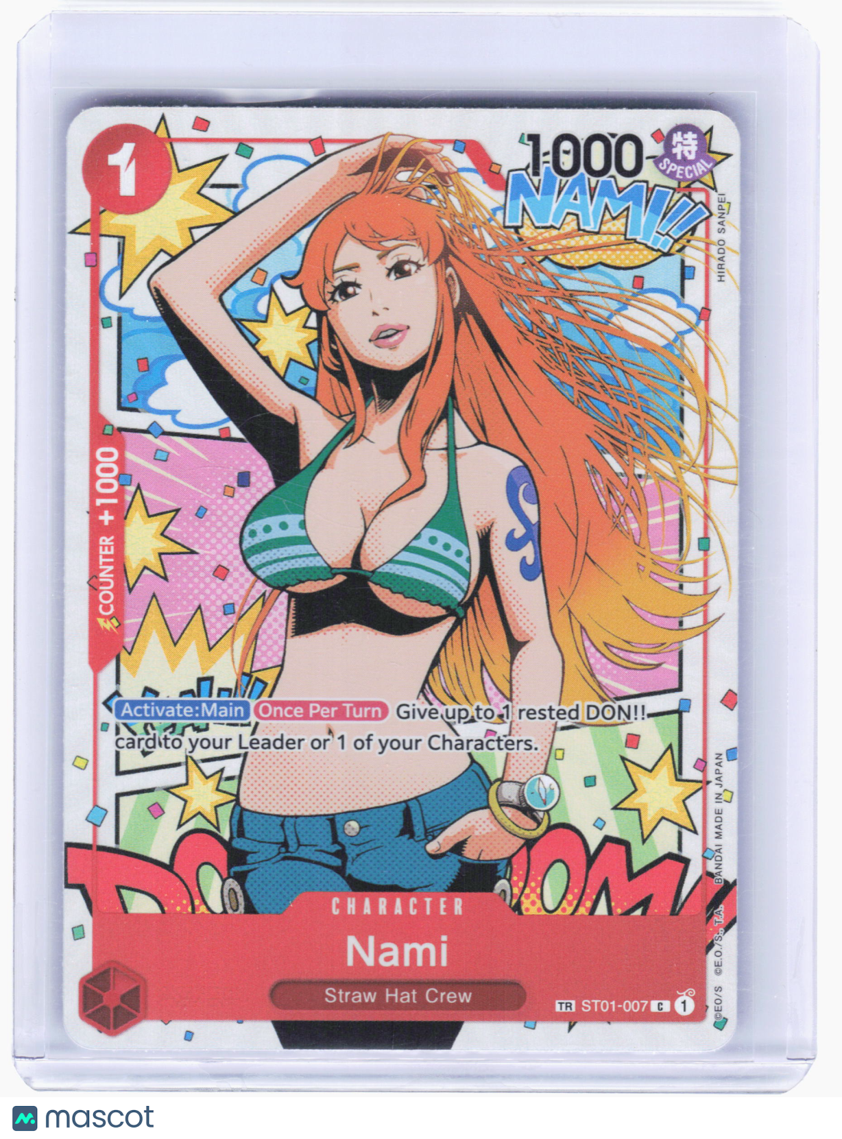 2024 One Piece—Nami #ST01-007 Wings of the Captain—Treasure Rare Foil