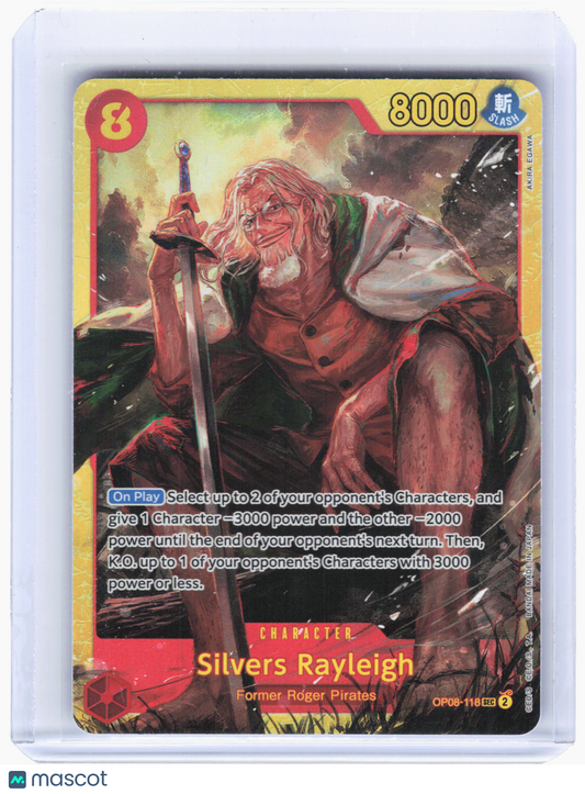 2024 One Piece—Silvers Rayleigh #OP08-118 Two Legends—Secret Rare Foil