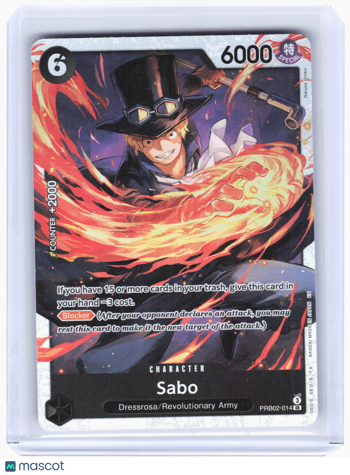 2025 One Piece—Sabo #PRB02-014 The Best Vol. 2 (Premium)—Super Rare Foil