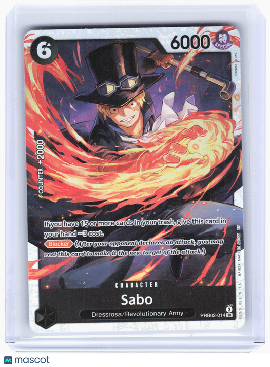 2025 One Piece—Sabo #PRB02-014 The Best Vol. 2 (Premium)—Super Rare Foil