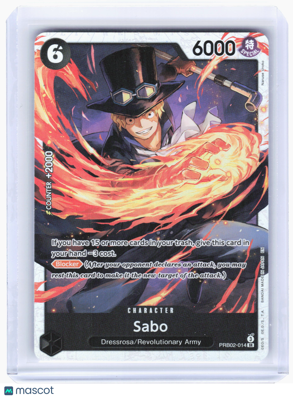 2024 One Piece—Sabo #PRB02-014 The Best Vol. 2—Super Rare Foil