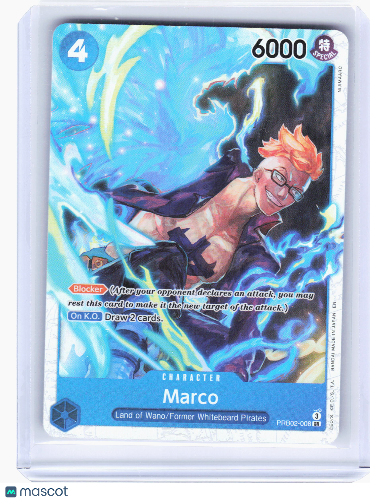 2025 One Piece—Marco #PRB02-008 The Best Vol. 2 (Premium)—Super Rare Foil