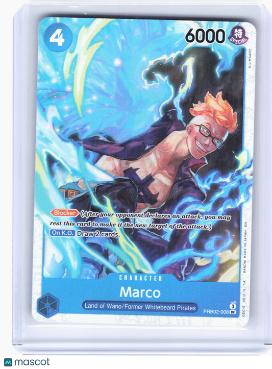2025 One Piece—Marco #PRB02-008 The Best Vol. 2 (Premium)—Super Rare Foil