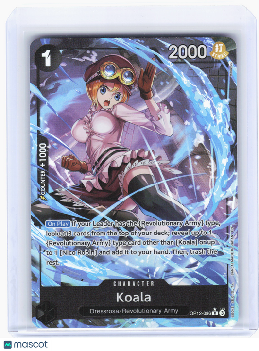 2025 One Piece—Koala #OP12-086 Legacy of the Master—Rare Foil Alt Art
