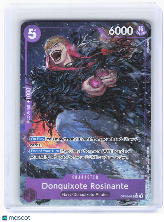 2025 One Piece—Donquixote Rosinante #OP10-072 Royal Blood—Super Rare Alt Art