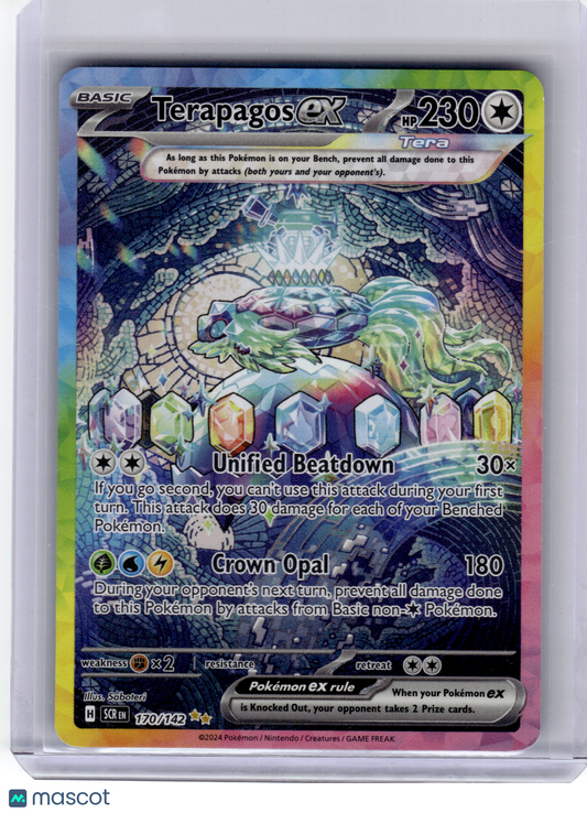 2024 Pokemon—Terapagos EX #170 Stellar Crown—Special Illustration Rare Near Mint