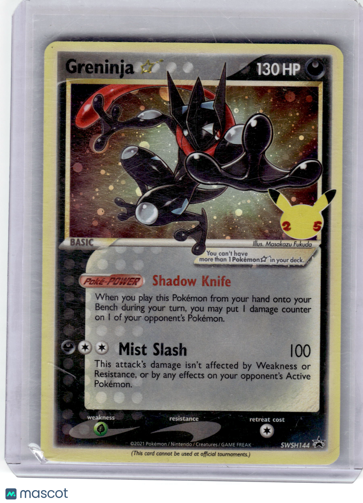 2021 PKMN—Greninja #SWSH144 Celebrations: Classic Collection—Black Star Promo LP