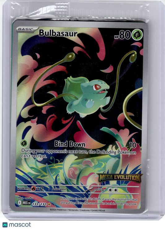 2025 Pokemon—Bulbasaur #133 Mega Evolution—Illustration Rare Near Mint (Sealed)