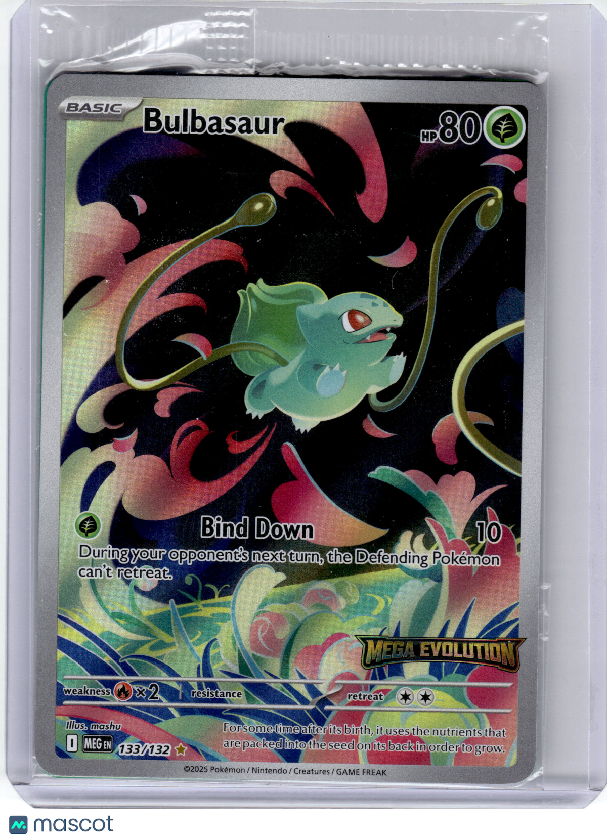 2025 Pokemon—Bulbasaur #133 Mega Evolution—Illustration Rare Near Mint (Sealed)