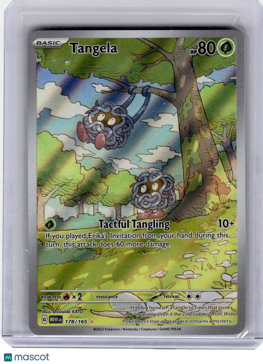 2023 Pokemon—Tangela #178 Scarlet & Violet 151—Illustration Rare Holo Near Mint