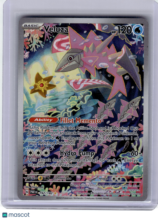 2023 Pokemon—Veluza #192 Paradox Rift—Illustration Rare Holo Near Mint