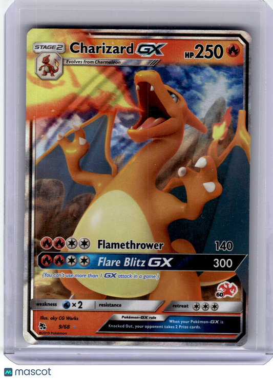 2019 Pokemon—Charizard GX #9/68 Battle Academy—Promo Holo Heavily Played