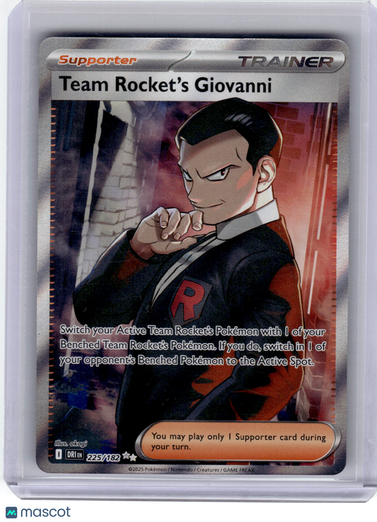 2025 Pokemon—Team Rocket's Giovanni #225 Destined Rivals—Ultra Rare Near Mint
