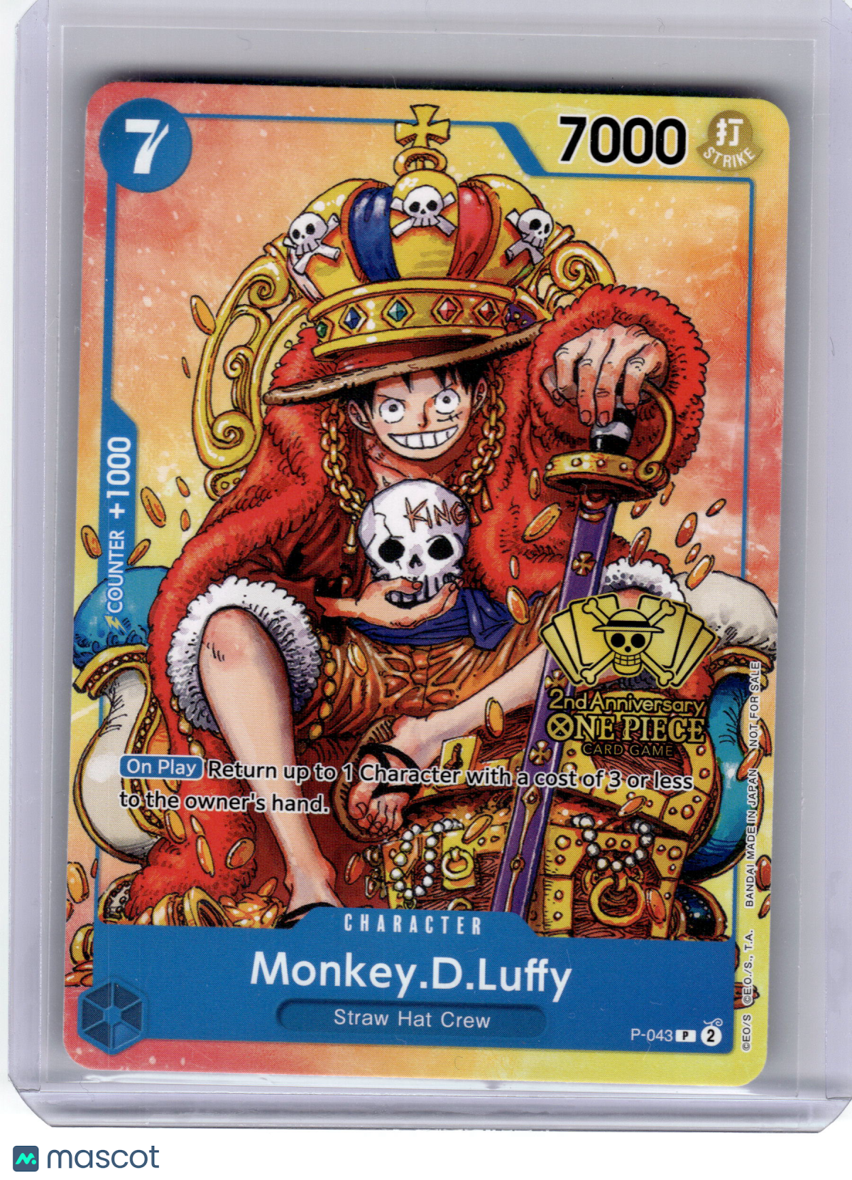 2024 One Piece—Monkey D. Luffy #P-043 Convention Promo—Promo Non-Foil