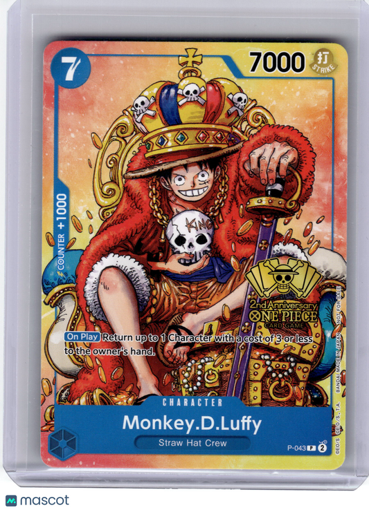 2024 One Piece—Monkey.D.Luffy #P-043 Convention Promo—Promo Non-Foil