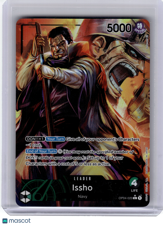 2023 One Piece—Issho #OP04-020 Kingdoms of Intrigue—Leader Foil Alt Art