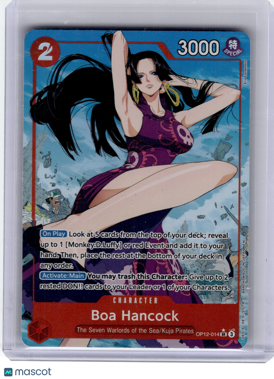 2025 One Piece—Boa Hancock #OP12-014 Legacy of the Master—Super Rare Alt Art