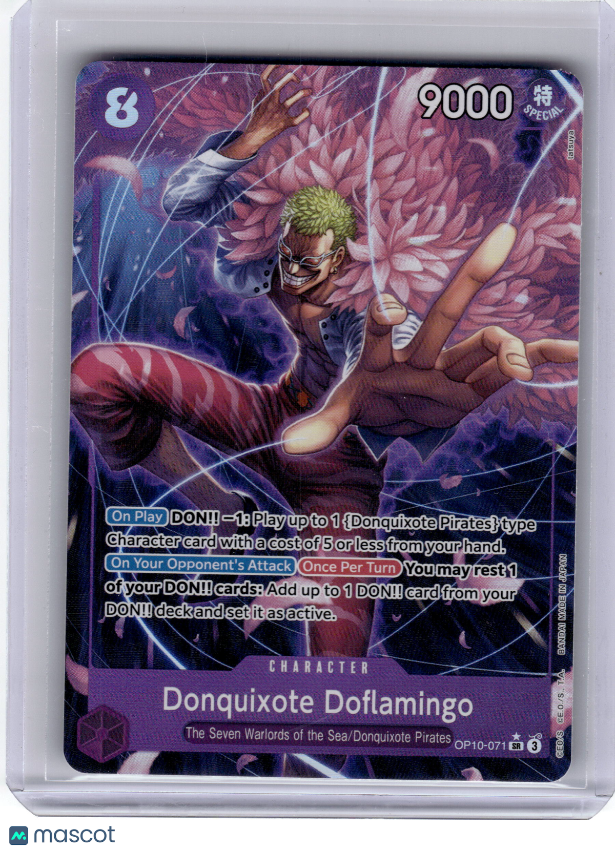 2025 One Piece—Donquixote Doflamingo #OP10-071 Royal Blood—Super Rare Alt Art