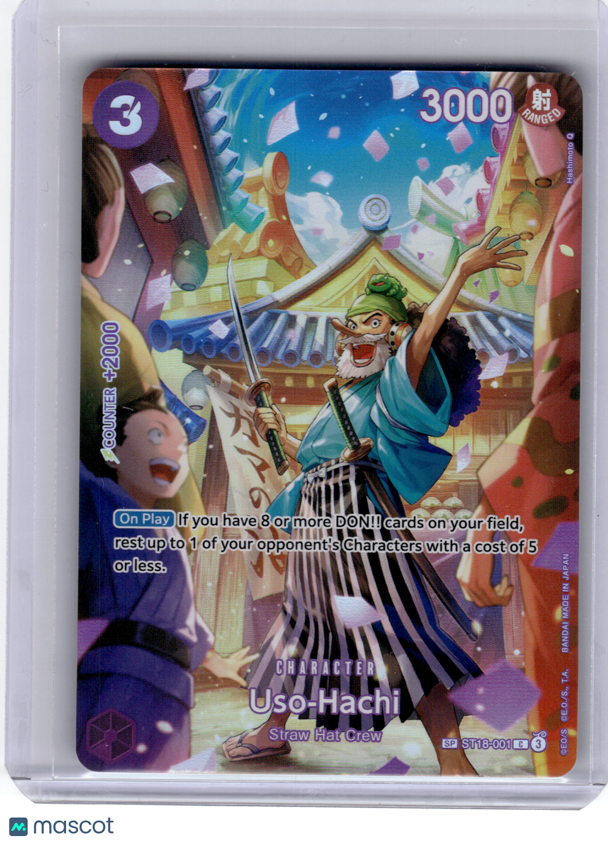 2025 One Piece—Uso-Hachi #ST18-001 Royal Blood—Special Rare Foil
