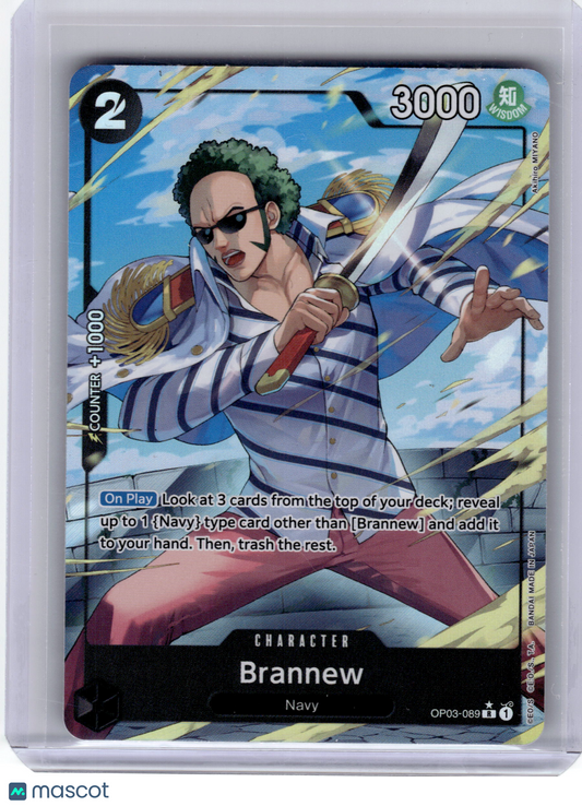 2023 One Piece—Brannew #OP03-089 The Best Vol. 1 (Premium)—Rare Foil Alt Art