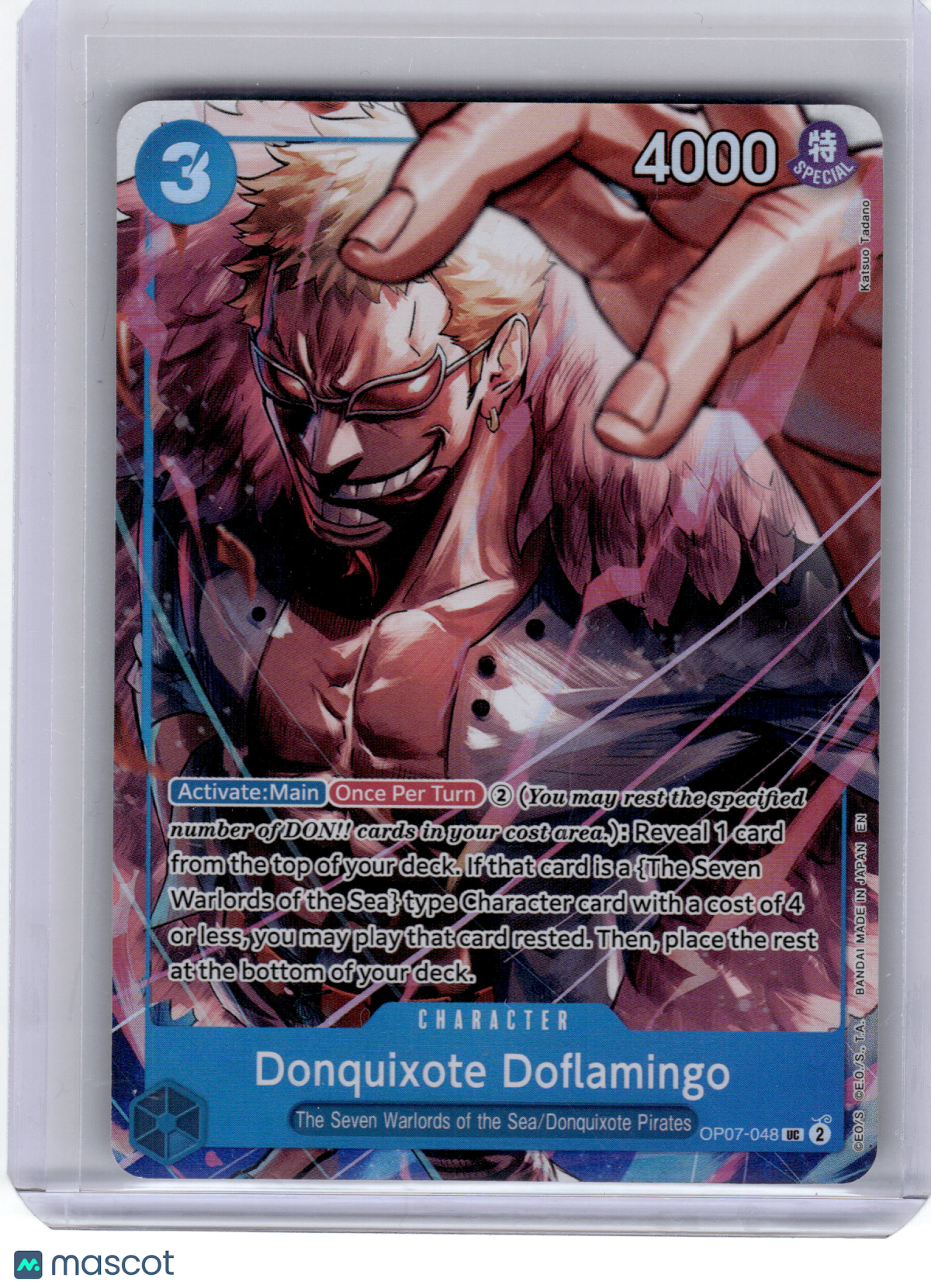 ONE PIECE—Donquixote Doflamingo #OP07-048 Seven Warlords of the Sea Binder Set
