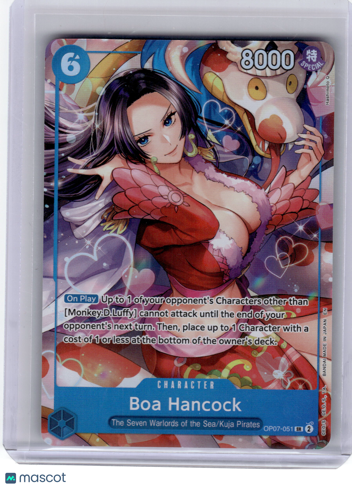 2025 One Piece—Boa Hancock #OP07-051 Seven Warlords of the Sea Binder Set—Promo