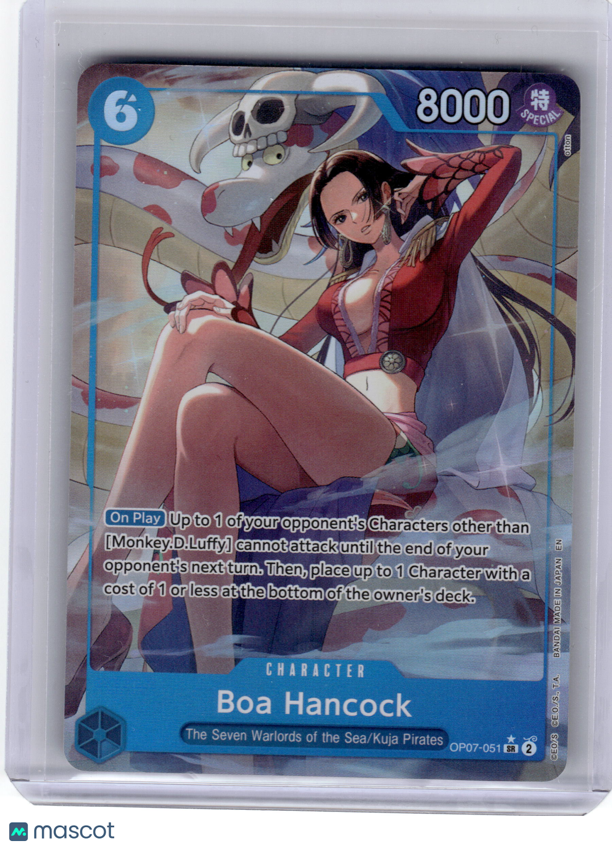 2025 One Piece—Boa Hancock #OP07-051 Seven Warlords of the Sea Binder Set—Promo