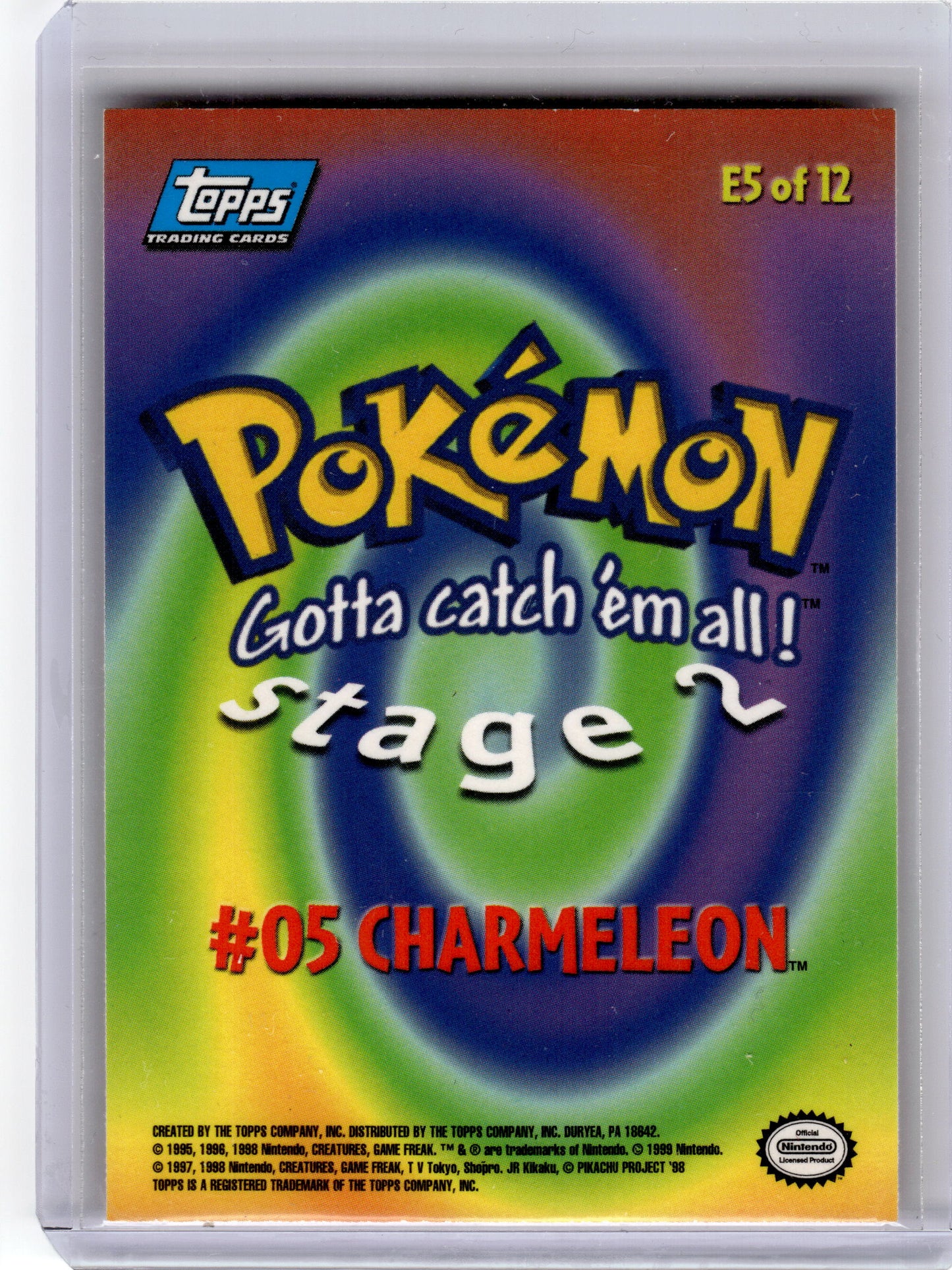 1999 Pokemon—Charmeleon #E5 of 12 —