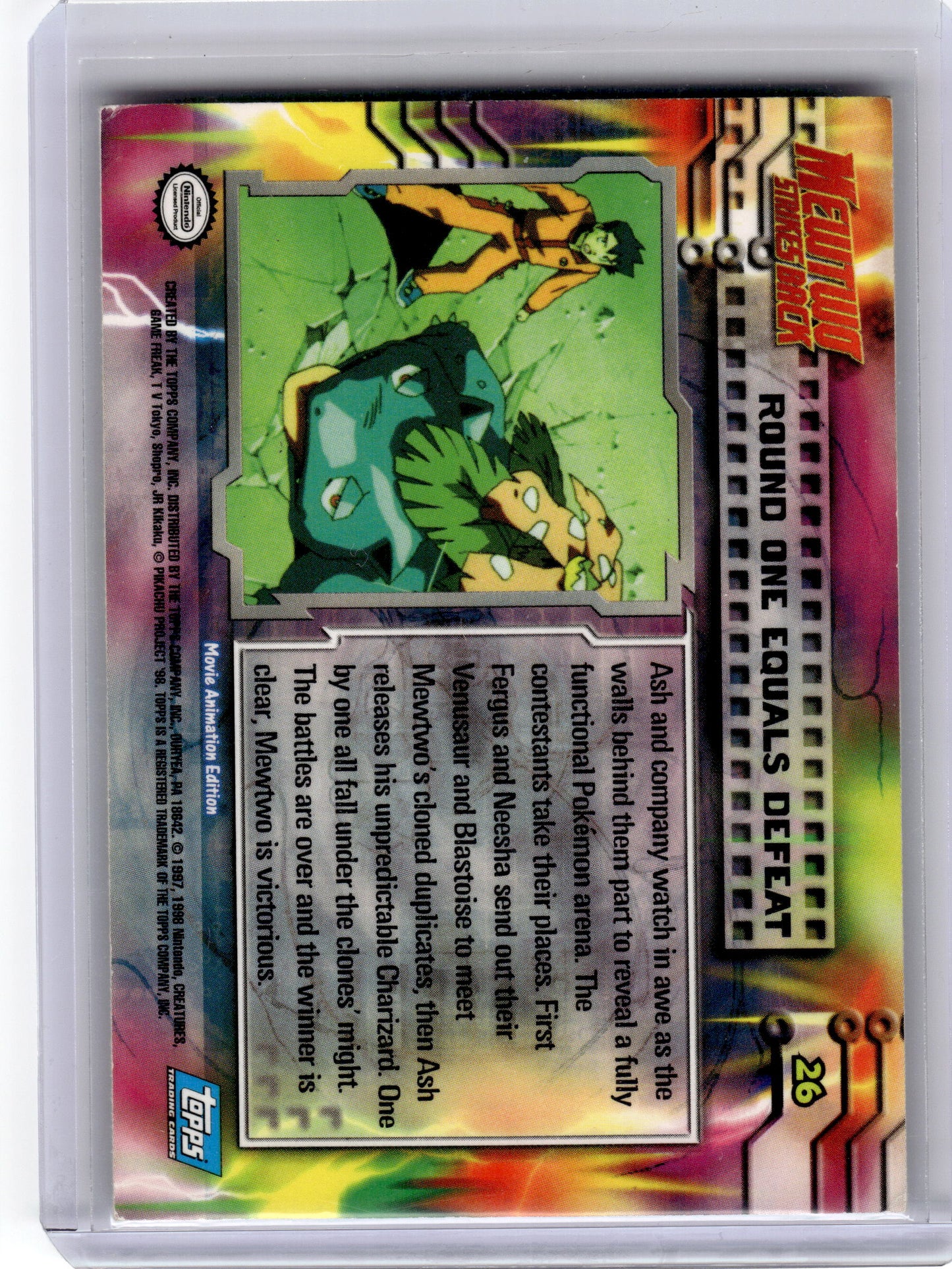 2000 Pokemon—Round One Equals Defeat #26 — Holo