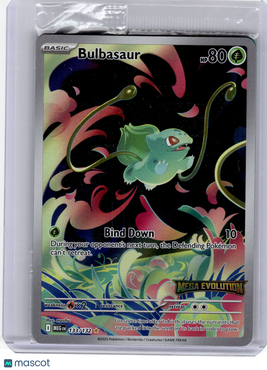 2025 Pokemon—Bulbasaur #133 Mega Evolution—Illustration Rare Holo (Sealed)