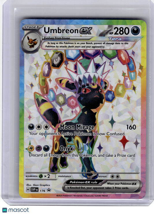 2025 Pokemon—Umbreon EX #176 Scarlet & Violet—Black Star Promo Holo