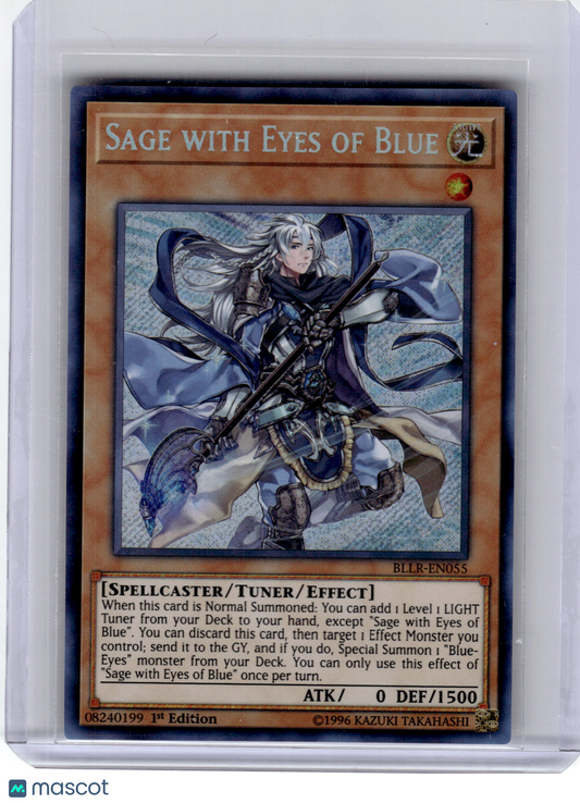 2017 Yu-Gi-Oh! TCG—Sage with Eyes of Blue #BLLR-EN055—SR Foil 1st Edition