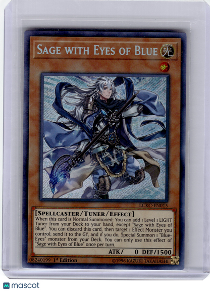 2018 Yu-Gi-Oh! Trading Card Game—Sage with Eyes of Blue #LCKC-EN015 Legendary Collection: Kaiba— 1st Edition
