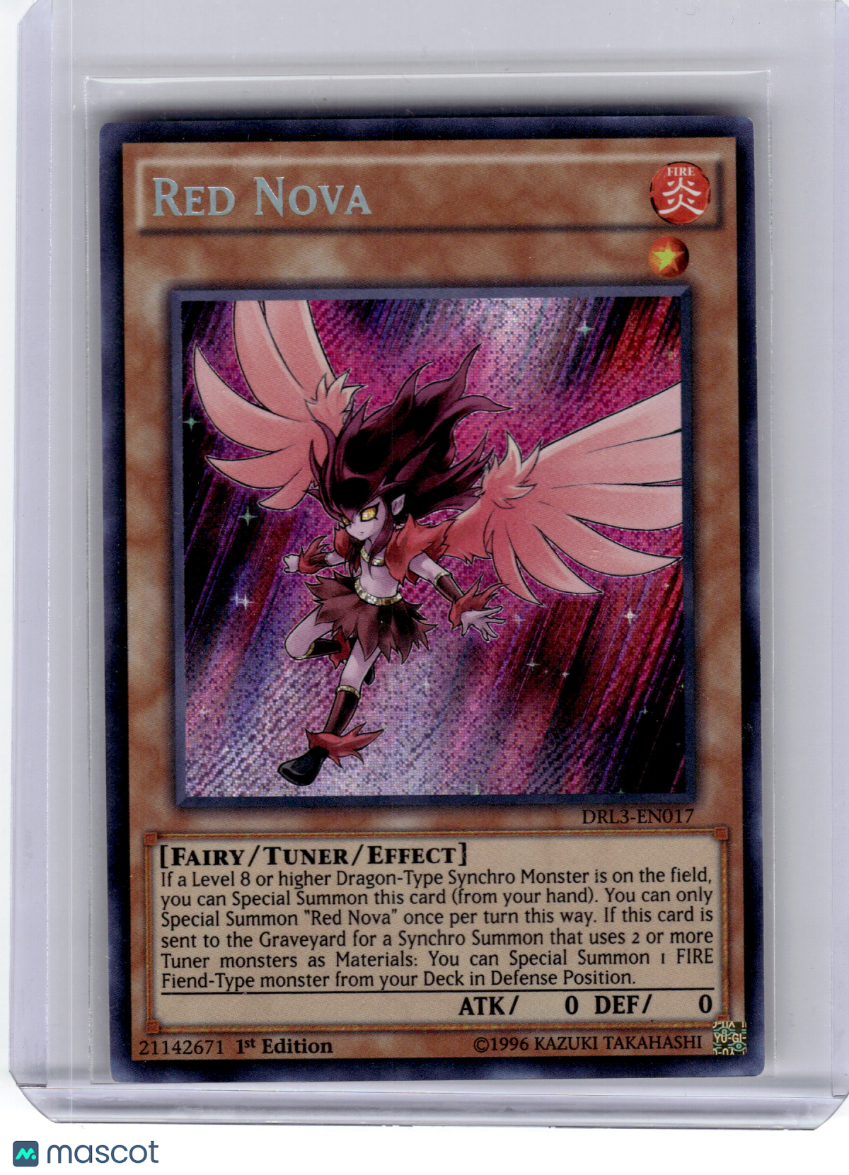 2016 YuGiOh! TCG—Red Nova DRL3-EN017 Dragons of Legend: Unleashed—SR Foil 1st Ed
