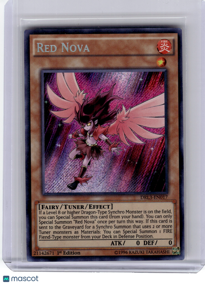 2016 YuGiOh! TCG—Red Nova DRL3-EN017 Dragons of Legend: Unleashed—SR Foil 1st Ed